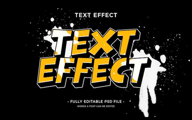 PSD splash text effect