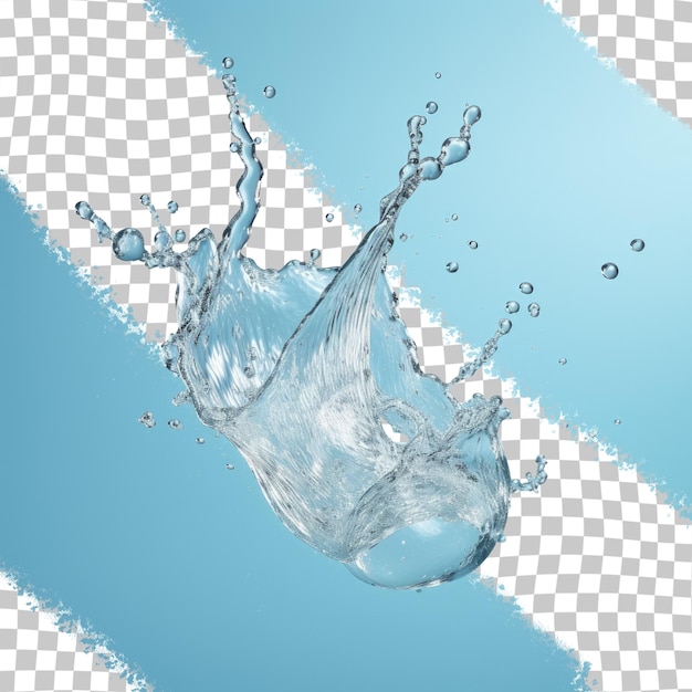 Splash of water on a transparent background