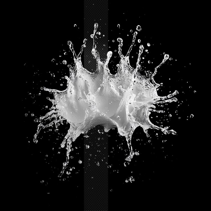 PSD 白い水のスプラッシュ