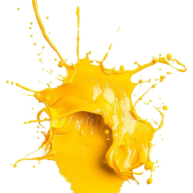 PSD splash of yellow paint