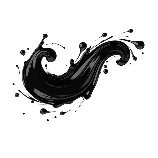 PSD splashes of black paint