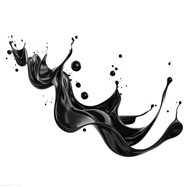 PSD splashes of black paint