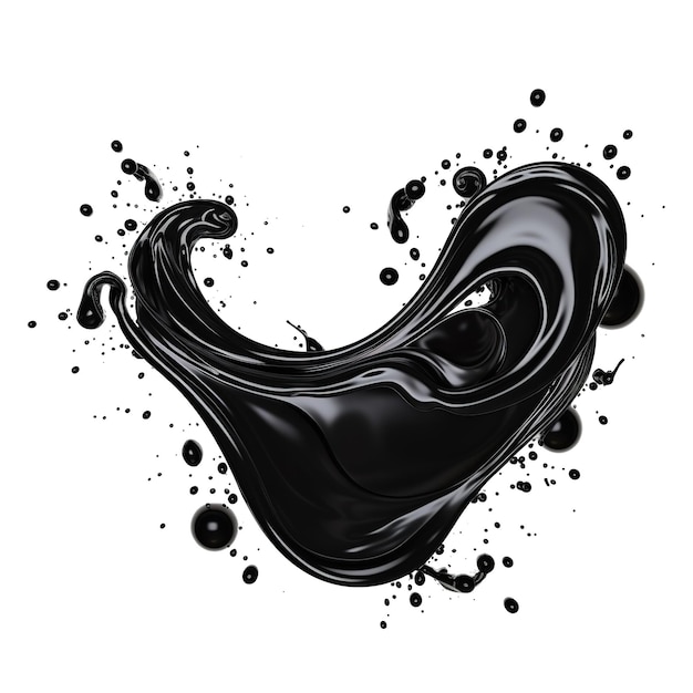 PSD splashes of black paint