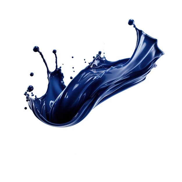 Splashes of blue paint