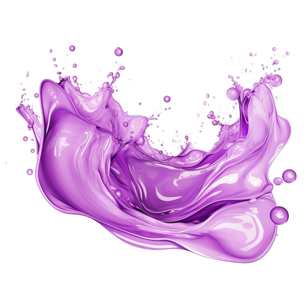 PSD splashes of purple paint