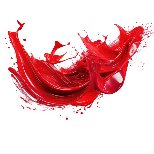 Splashes of red paint