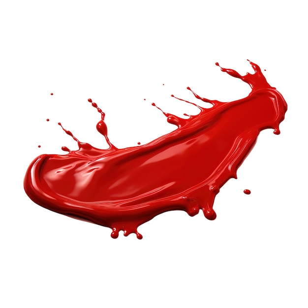 PSD splashes of red paint