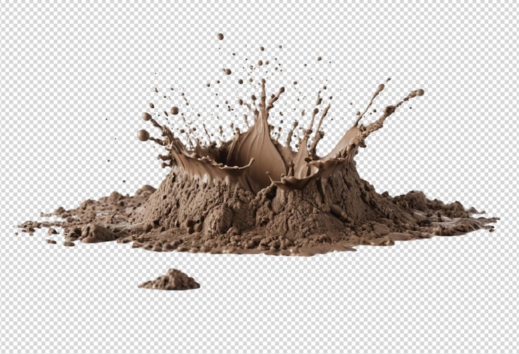 PSD splashing mud