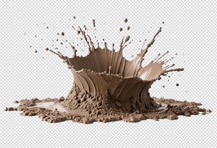PSD splashing mud