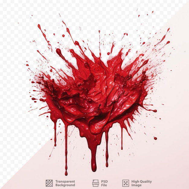 PSD splattering of blood