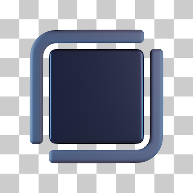 PSD split 3d icon
