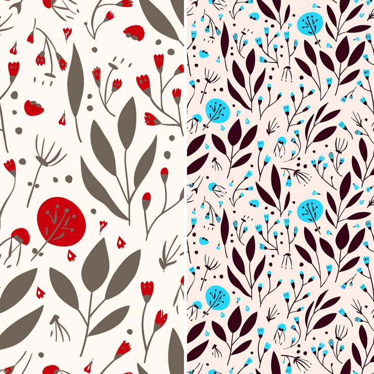 PSD spondias with yellow skin and tart design with floral patter unique tropical fruit pattern vector