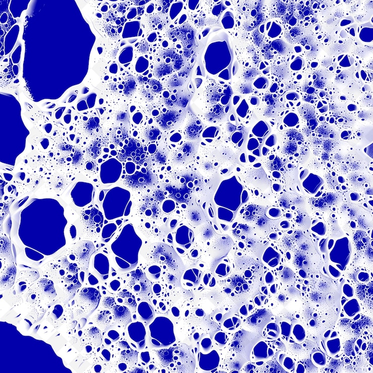 PSD sponge texture with irregular porous and dense pattern combi png creative overlay background decor