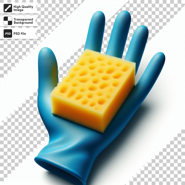 A sponge that has been cut into a square shape