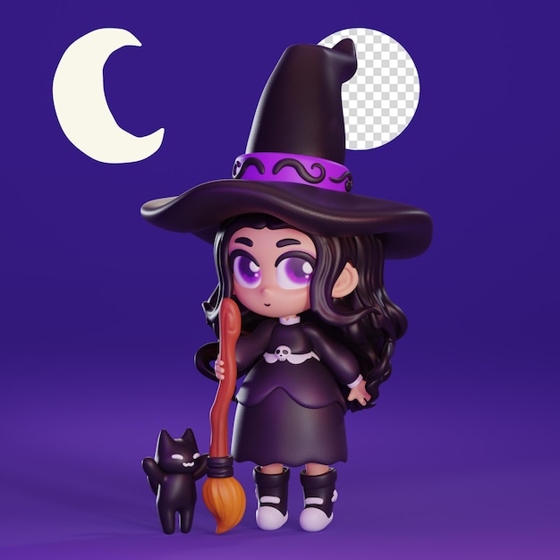 PSD spooky 3d render for halloween