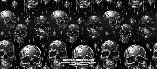 PSD spooky skulls amp ghosts блестящий фон хэллоуина