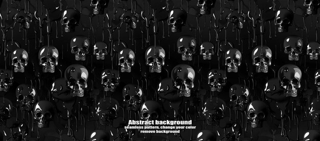 Spooky Skulls en Ghosts glinsterende Halloween achtergrond