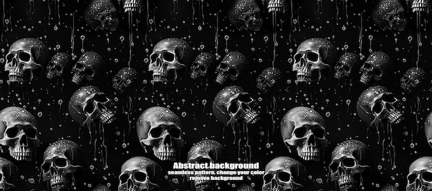 PSD spooky skulls amp ghosts glinsterende halloween-achtergrond