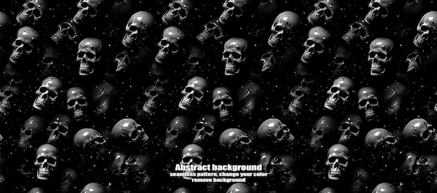 Spooky skulls amp ghosts glinsterende halloween-achtergrond