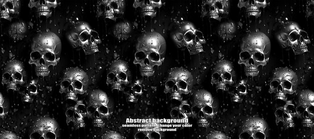 PSD spooky skulls amp ghosts glinsterende halloween-achtergrond