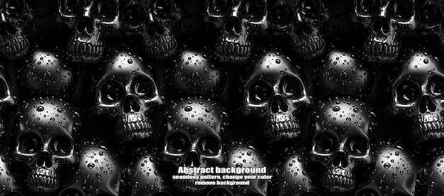 PSD spooky skulls amp ghosts glinsterende halloween-achtergrond