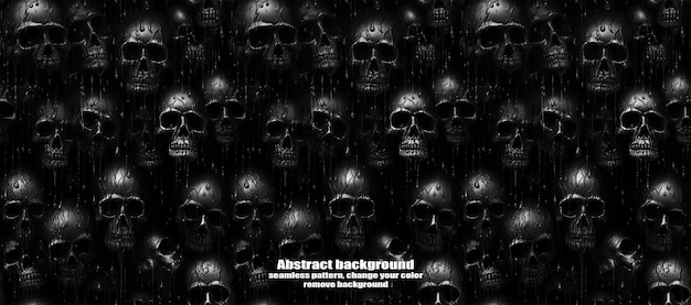 PSD spooky skulls amp ghosts glinsterende halloween-achtergrond