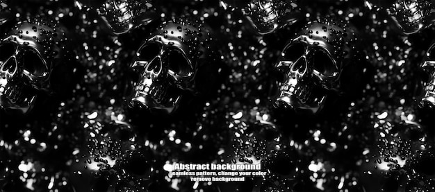 PSD spooky skulls amp ghosts glinsterende halloween-achtergrond