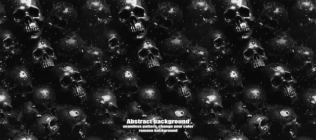 PSD spooky skulls amp ghosts glinsterende halloween-achtergrond