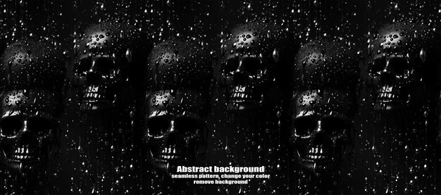 PSD spooky skulls amp ghosts glittering halloween background