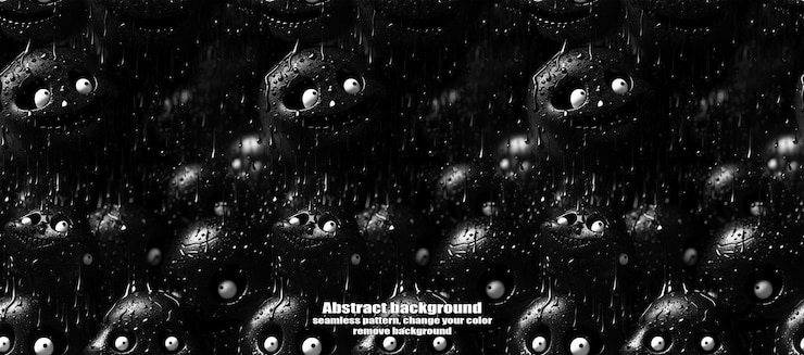 PSD spooky skulls amp ghosts glittering halloween background