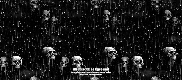 PSD spooky skulls amp ghosts glittering halloween background