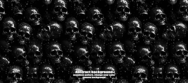 PSD spooky skulls amp ghosts glittering halloween background