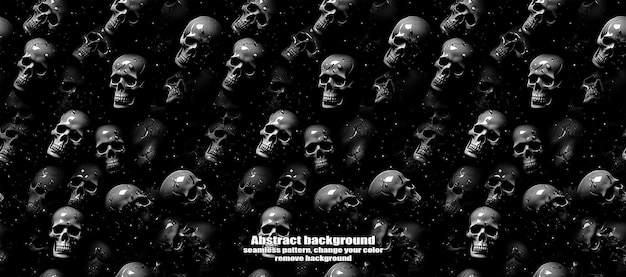 PSD spooky skulls amp ghosts glittering halloween background