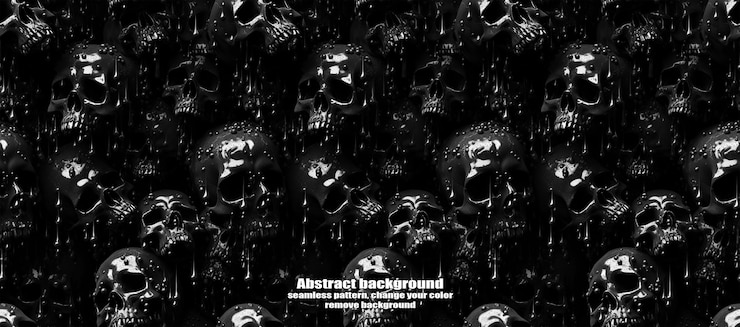 PSD spooky skulls amp ghosts glittering halloween background