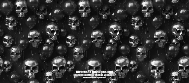spooky skulls amp ghosts glittering halloween background