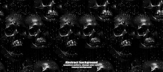 PSD spooky skulls amp ghosts glittering halloween background