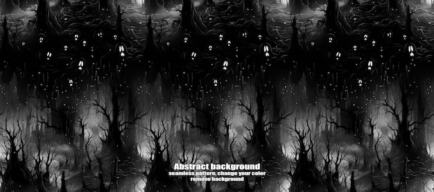 spooky skulls amp ghosts glittering halloween background