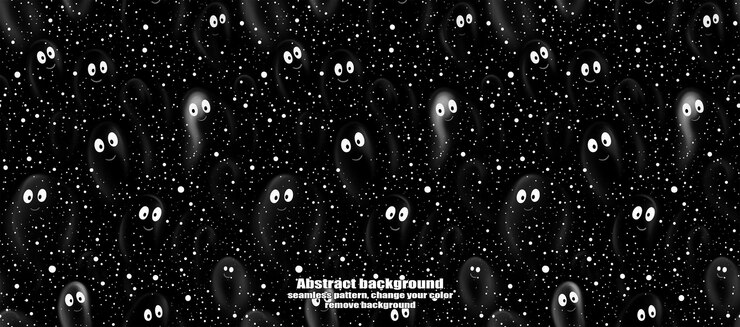 PSD spooky skulls amp ghosts glittering halloween background