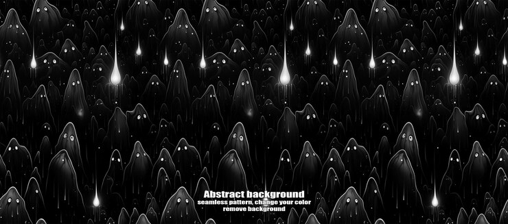 PSD spooky skulls amp ghosts glittering halloween background