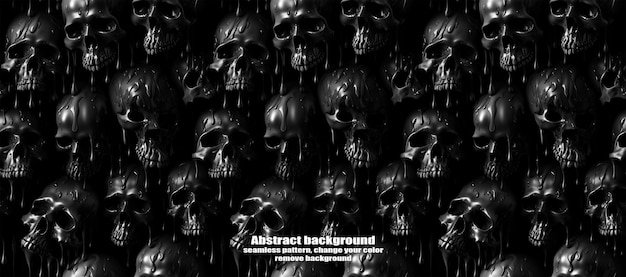 PSD spooky skulls amp ghosts glittering halloween background