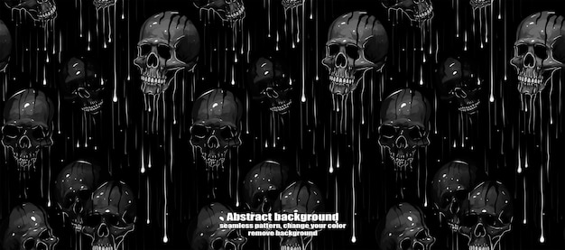 PSD spooky skulls amp ghosts glittering halloween background