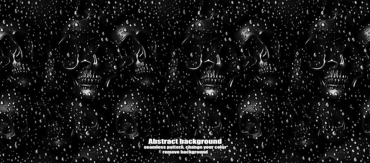 PSD spooky skulls amp ghosts glittering halloween background