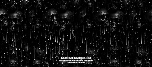 PSD spooky skulls amp ghosts glittering halloween background