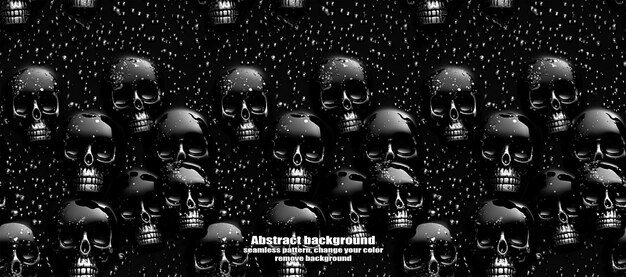 PSD spooky skulls amp ghosts glittering halloween background