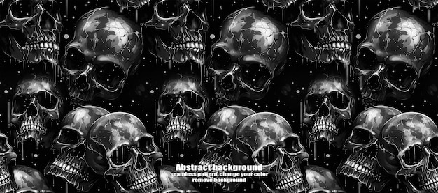 PSD spooky skulls amp ghosts glittering halloween background