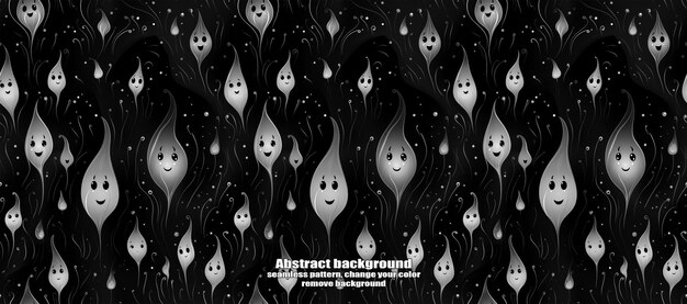 PSD spooky skulls amp ghosts glittering halloween background