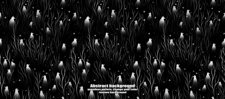 PSD spooky skulls amp ghosts glittering halloween background
