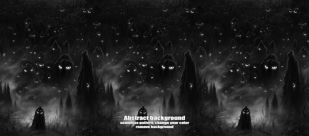 spooky skulls amp ghosts glittering halloween background