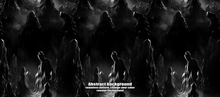 PSD spooky skulls amp ghosts glittering halloween background