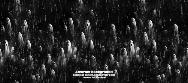 Spooky Skulls amp Ghosts Блестящий фон Хэллоуина